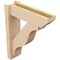 Ekena Millwork 6-in W x 20-in D x 24-in H Funston Slat Rough Cedar Woodgrain TimberThane Outlooker, Primed Tan OUTUR060X20X24FST24RCPR - alternate 2
